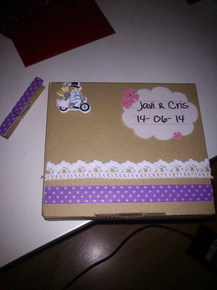 cajita para invitación