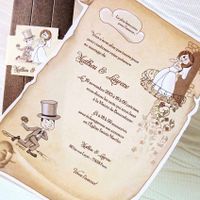 Pergamino invitacion o agradecimiento