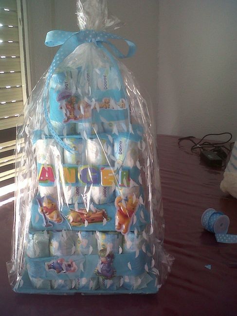 tarta de pañales 