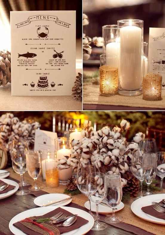 Decoracion boda de invierno