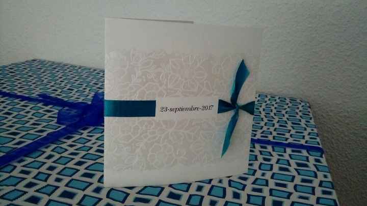Enamorada de mis invitaciones...! 💙💙💙 - 1