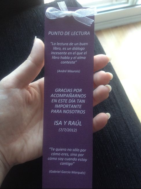 tarjetas de agradecimento (punto de libro)