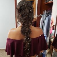 Prueba semi recogido y maquillaje - 1