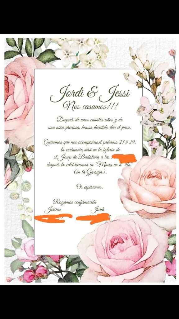 Invitaciones feliz boda - 1