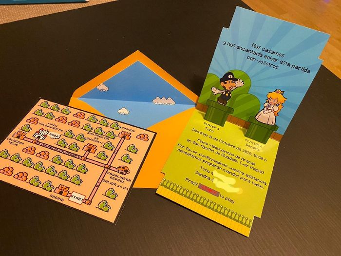 Invitaciones de boda: Super Mario! - 1