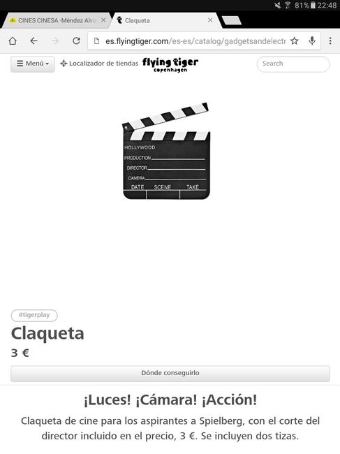 Claquetas de cine - 1
