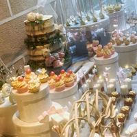 Os atrevéis a poner Mesas para tartas,dulces,cup cakes...rosas - 2