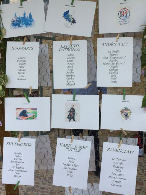 Dos opciones para vuestro seating plan muy diferentes ✨ 1