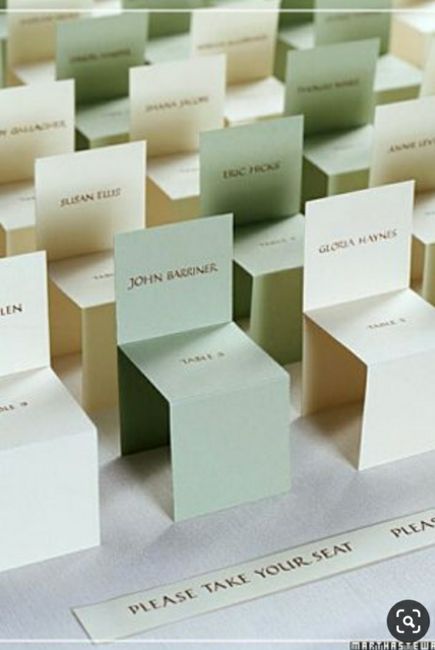 Inspiración: seating plan con papel 3