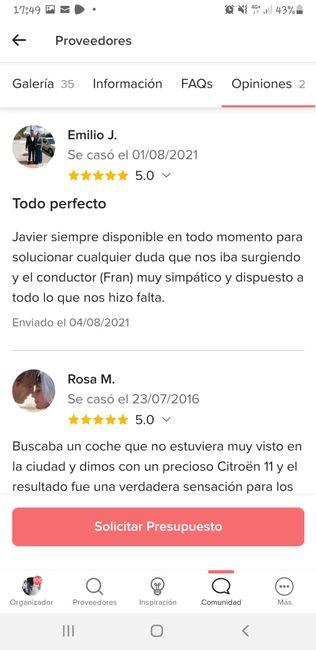 No os recomendamos The wedding car (zamora) 2