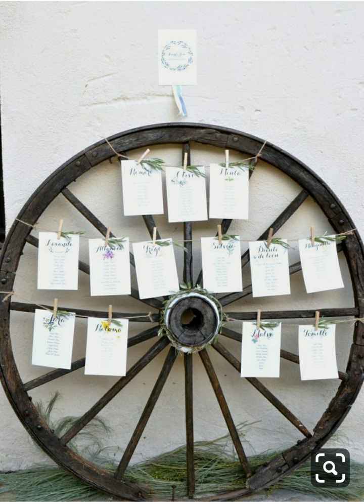 Seating plan: inspiración rústica - 1
