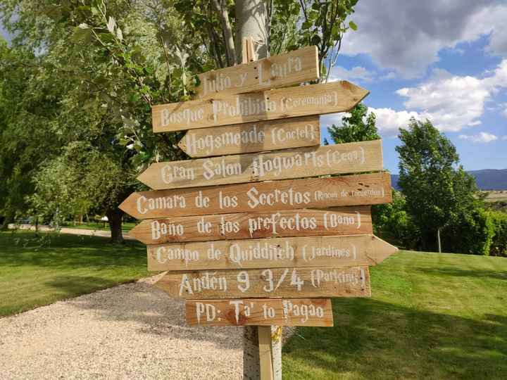¿Tendréis cartel de bienvenida en la boda? - 1