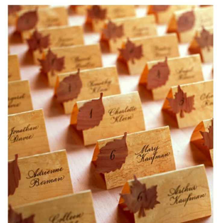 Inspiración: seating plan con papel - 1