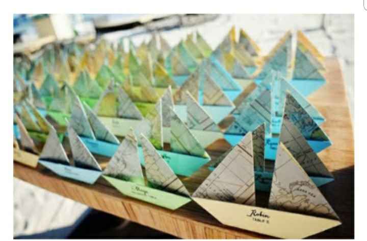 Inspiración: seating plan con papel - 2