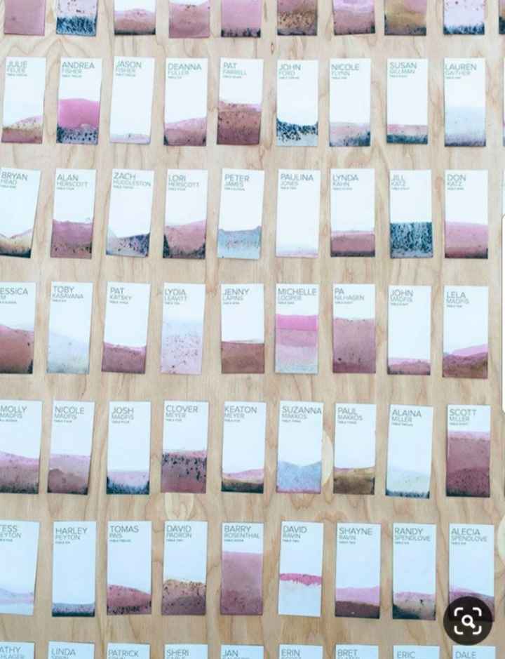 Inspiración: seating plan con papel - 5