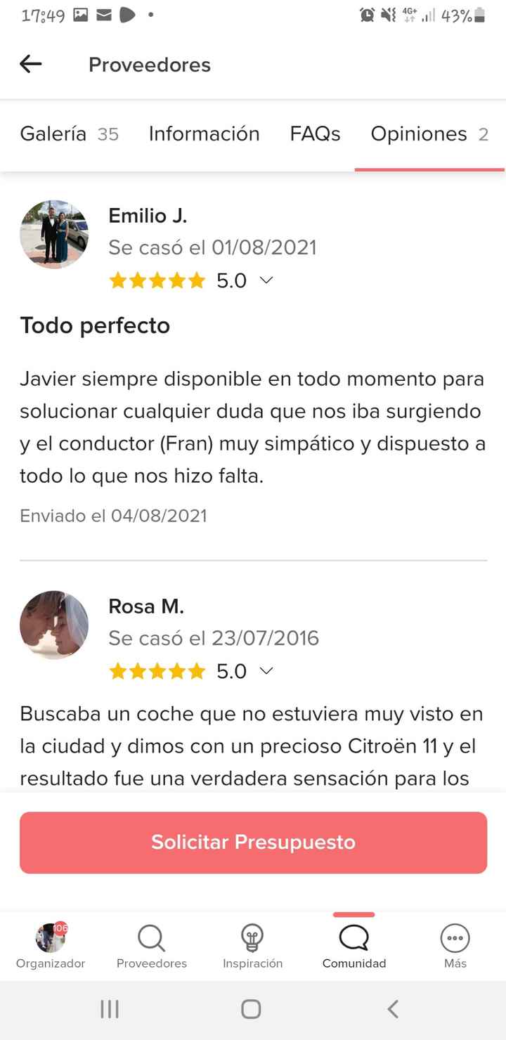 No os recomendamos The wedding car (zamora) - 2