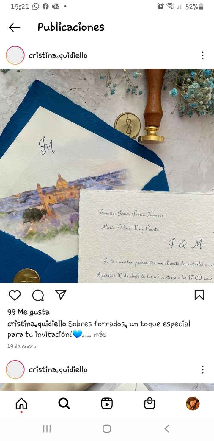 invitaciones de boda acuarela personalizadas - 1