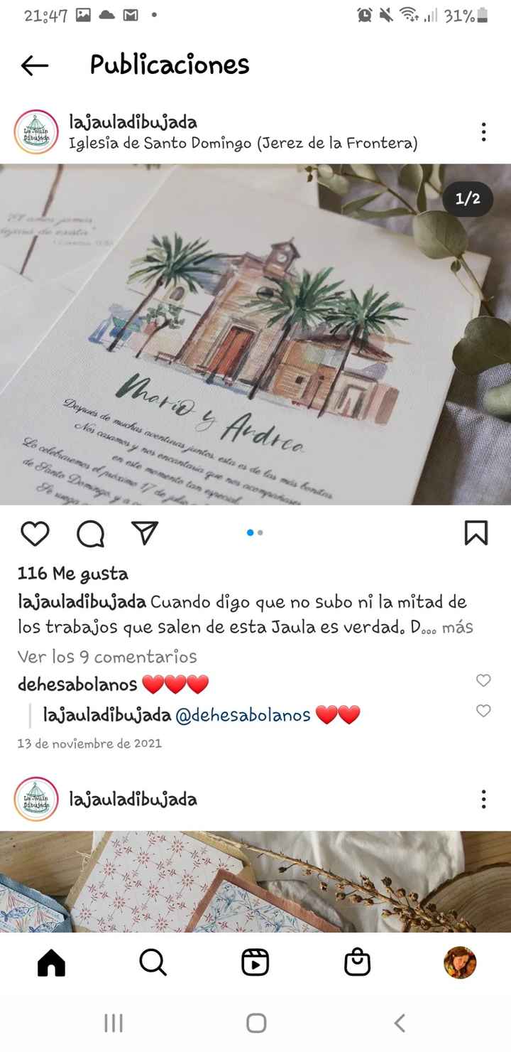 invitaciones de boda acuarela personalizadas - 1