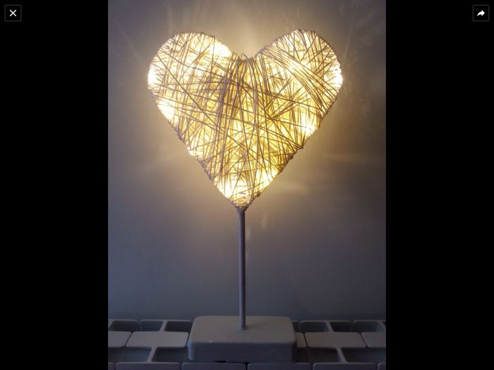 Corazón luces