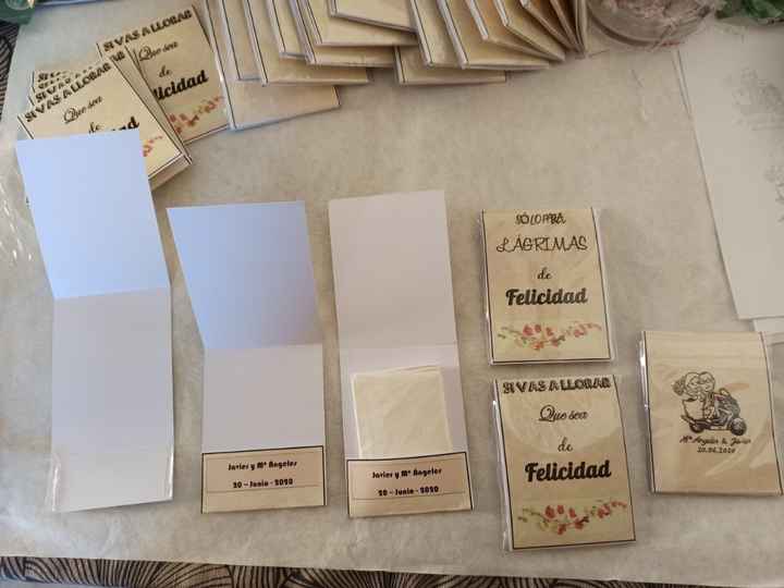 Estas son las lágrimas de felicidad paso a paso en su fabricación, la parte de abajo la hemos pegado