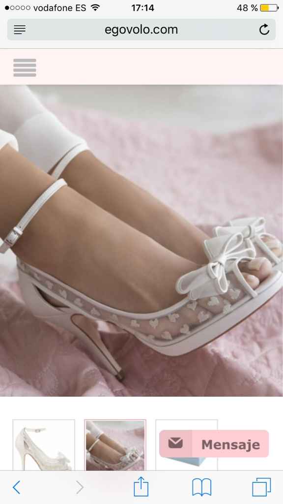 Zapatos para novia de charlotte mills. - 1
