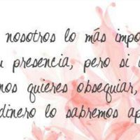 Frases originales para pedir dinero en la invitación - 1