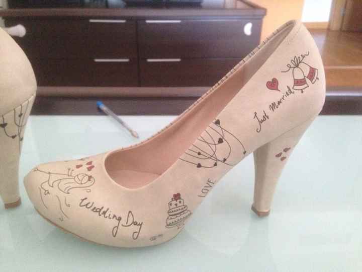 Zapatos de novia que no son blancos - 2