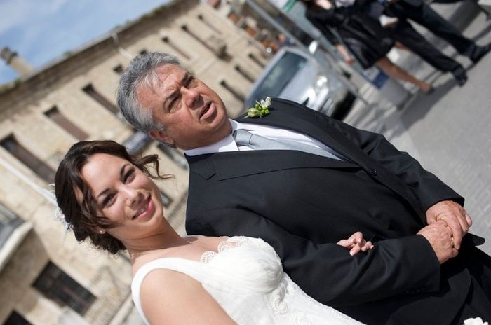 con mi padre, el padrino!