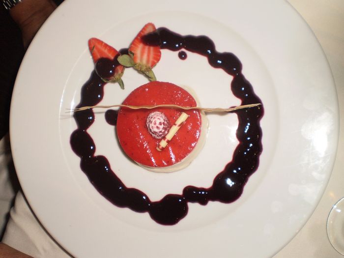 Tarta de queso con fresa y frambuesas