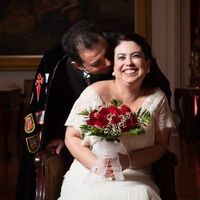 Novios después de la Boda