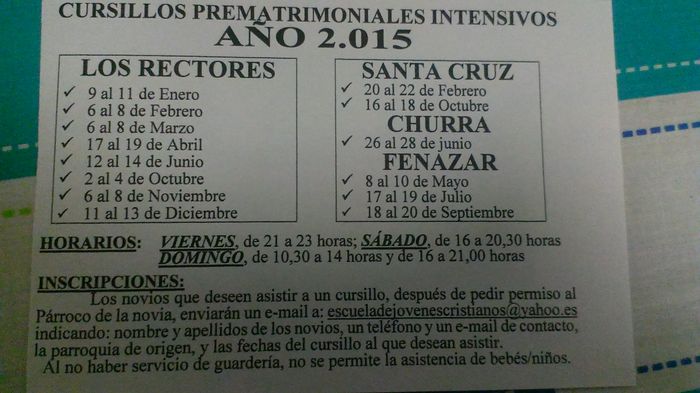 Curso prematrimonial murcia 2015 - 1