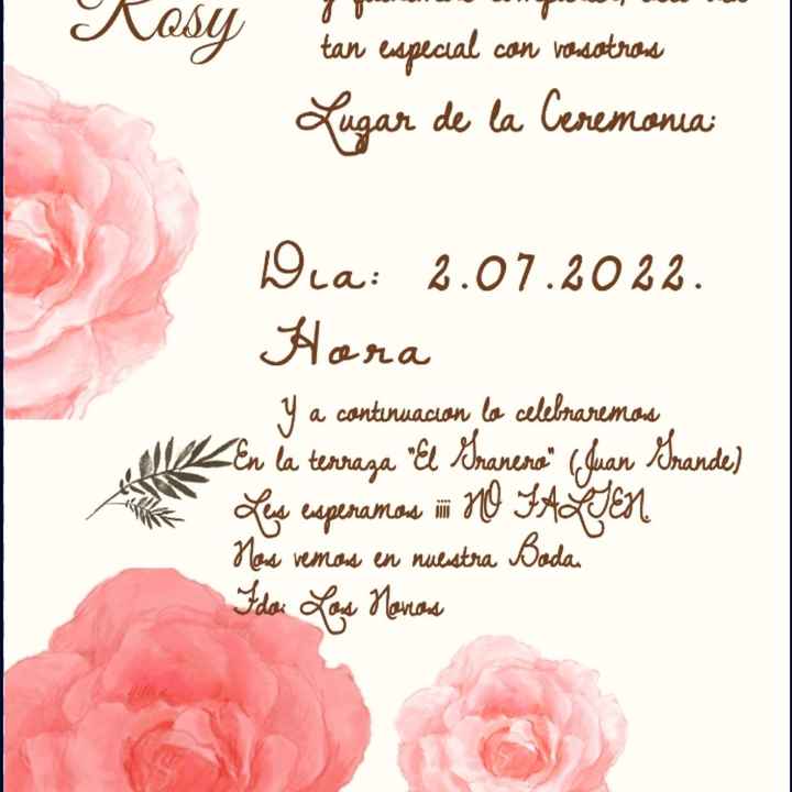 Mis invitaciones de boda! - 1