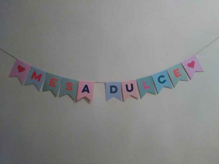 Banderín mesa dulce - 1