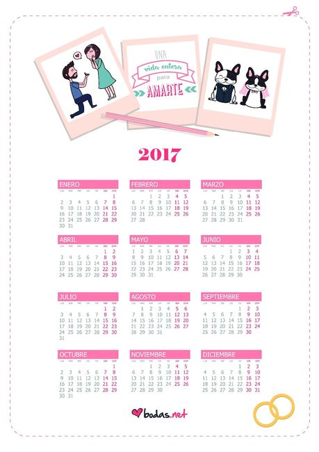 ya tengo mi calendario!!