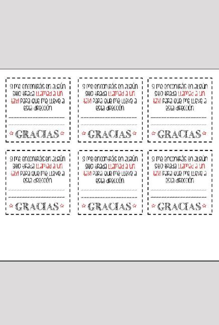Tarjetas barra libre - 1