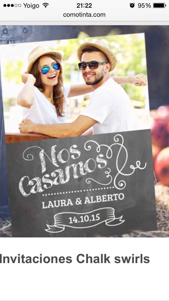 Mis invitaciones estilo pizarra - 1