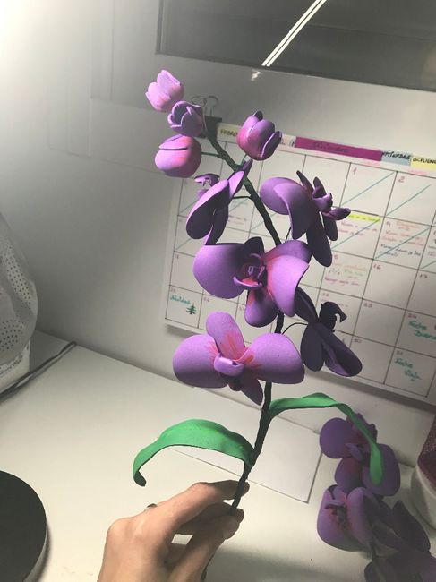 Flores de goma eva 13