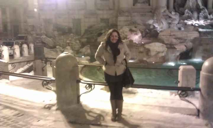 Nieva a Roma