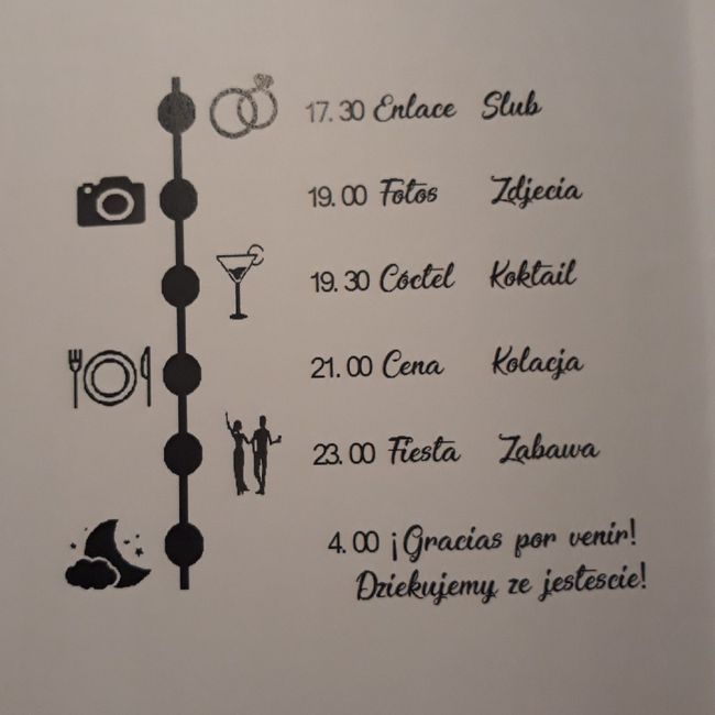 Programa de boda para invitados? - 1