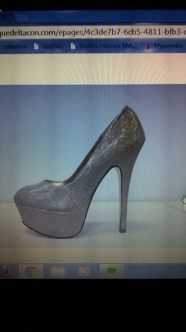 Zapato de novia de 14 o 15 cm 1