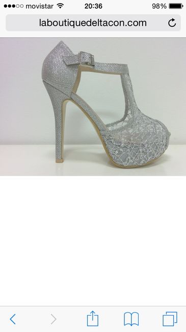 Zapato de novia de 14 o 15 cm 2