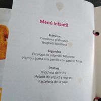 Menú infantil - 1