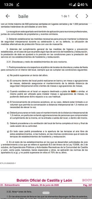 Ayuda reglamento coctel y discoteca Castilla y leon - 1