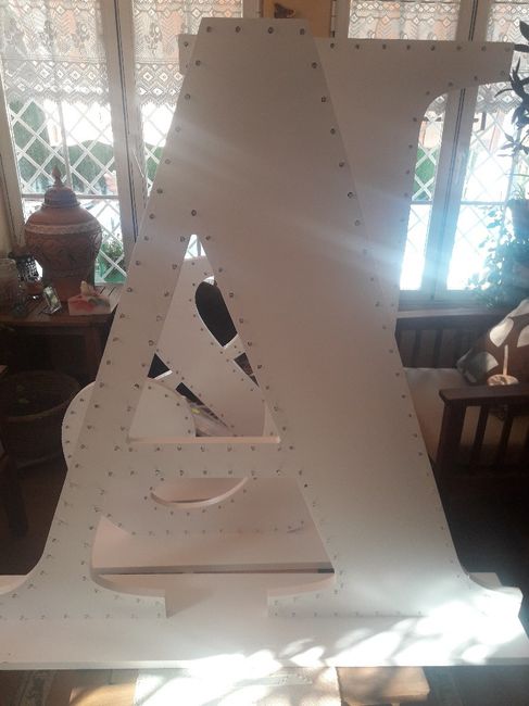 Mis letras gigantes con luces terminadas - 12