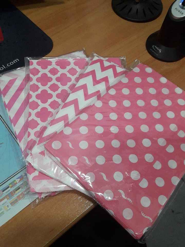  Ya han llegado mis bolsas para la mesa dulce - 1