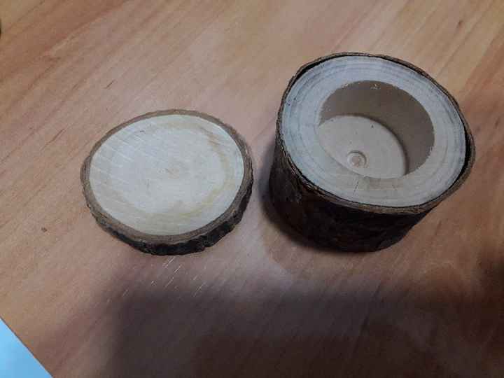 Caja anillos tronco árbol - 2