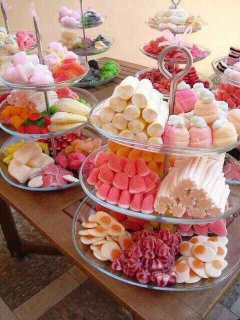 Cómo presentar las chuches en mesas dulces - 2