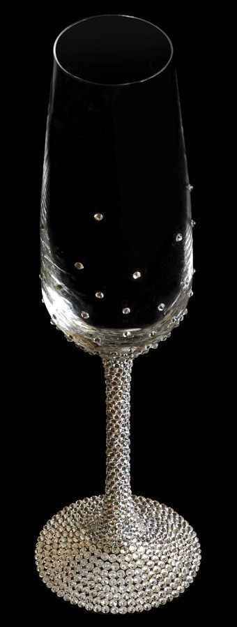 Ideas para decorar copas brindis novios - 6