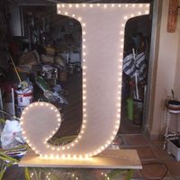 Mis letras gigantes con luces terminadas - 5