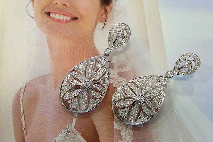 Pendientes para novia estilo princesa - 1